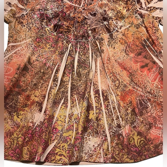 Apt.9 - Womens Boho 3/4 Sleeve Top Sz. 1X - Picture 5 of 10